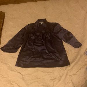 BCBGeneration silk blouse - silver - XS